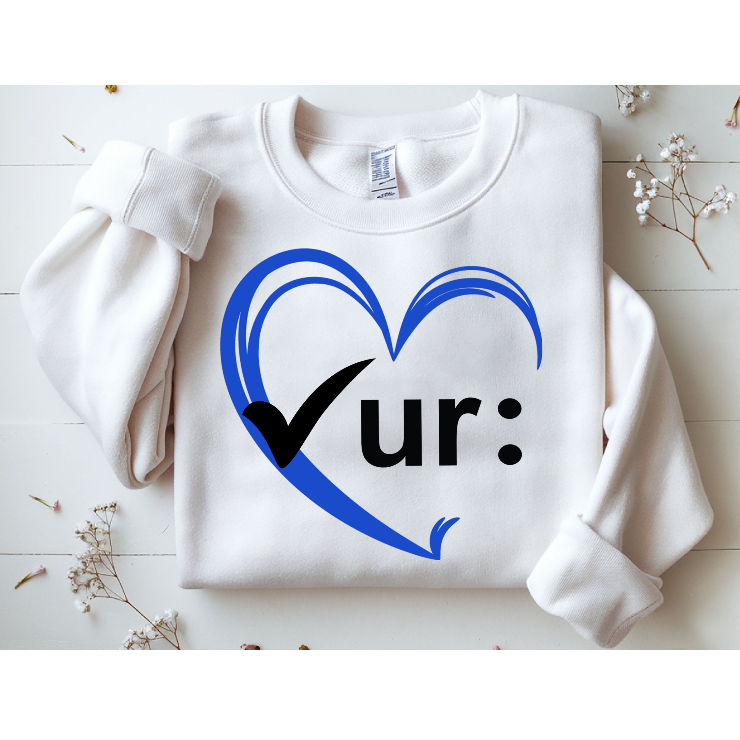 Check Your Colon Cancer Awareness Heart Sweatshirt