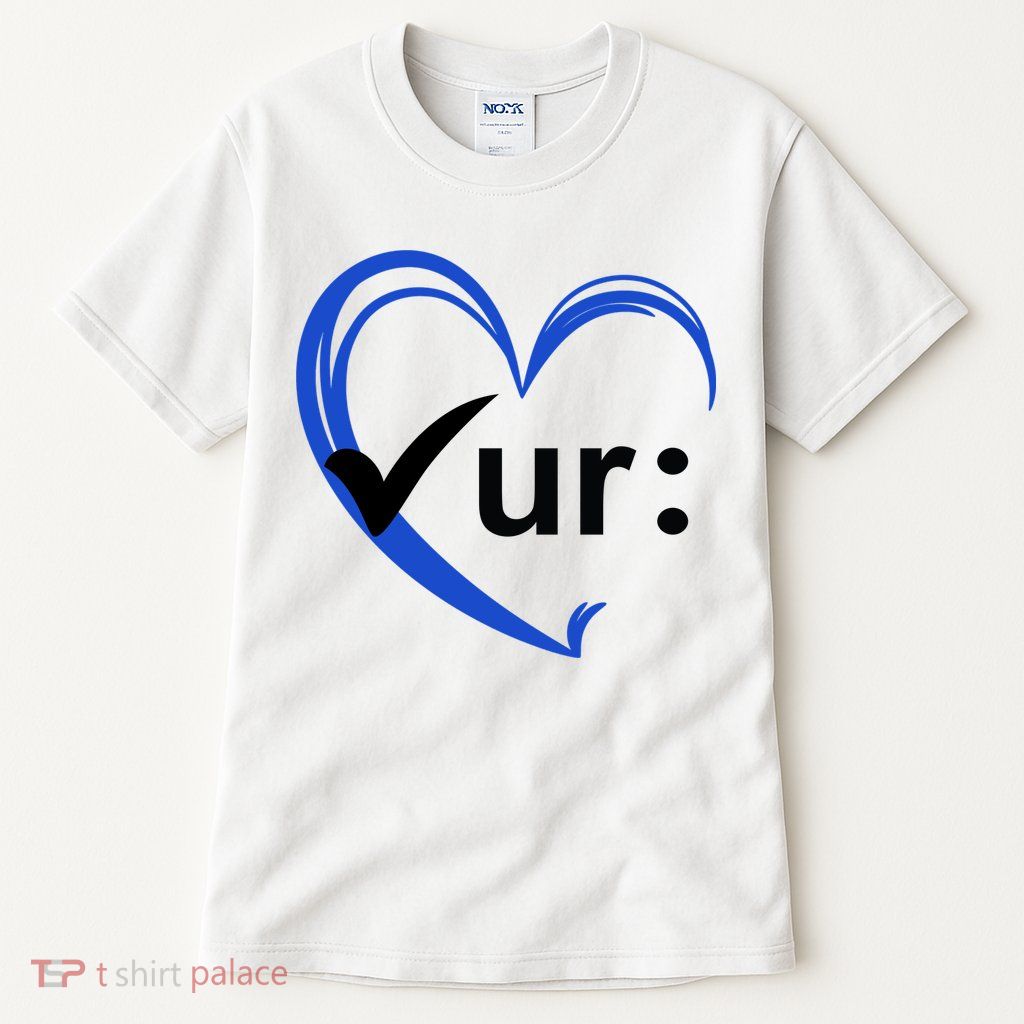 Check Your Colon Cancer Awareness Heart Tall T-Shirt