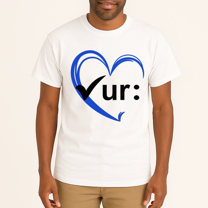Check Your Colon Cancer Awareness Heart Tall T-Shirt