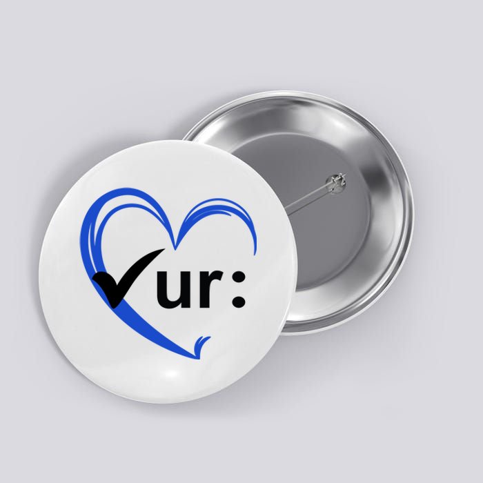 Check Your Colon Cancer Awareness Heart Button