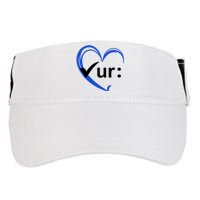 Check Your Colon Cancer Awareness Heart Adult Drive Performance Visor