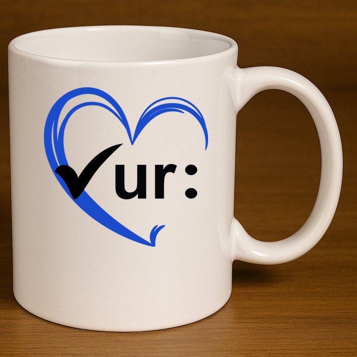 Check Your Colon Cancer Awareness Heart 11oz C Handle Ceramic Mug