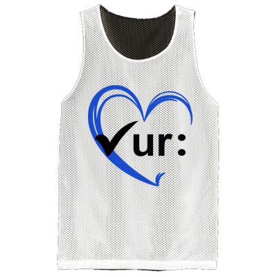 Check Your Colon Cancer Awareness Heart Mesh Reversible Basketball Jersey Tank