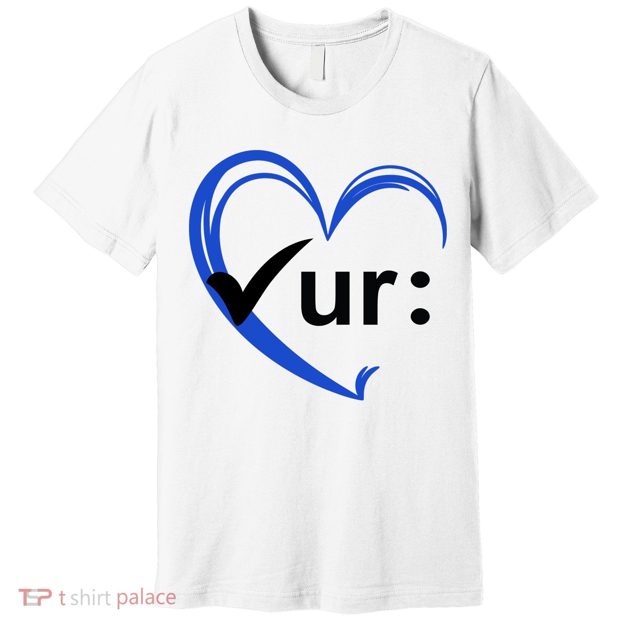 Check Your Colon Cancer Awareness Heart Premium T-Shirt