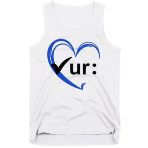 Check Your Colon Cancer Awareness Heart Tank Top