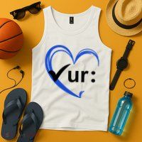 Check Your Colon Cancer Awareness Heart Tank Top