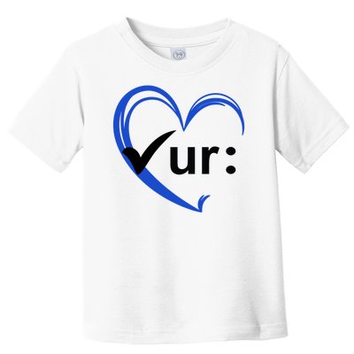 Check Your Colon Cancer Awareness Heart Toddler T-Shirt