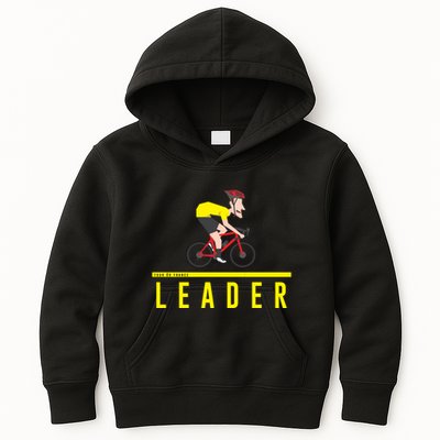 Cyclist Yellow Kids Hoodie