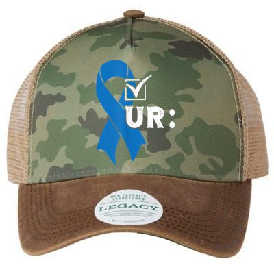 Check Your Colon Colonoscopies Colon Cancer Awareness Legacy Tie Dye Trucker Hat