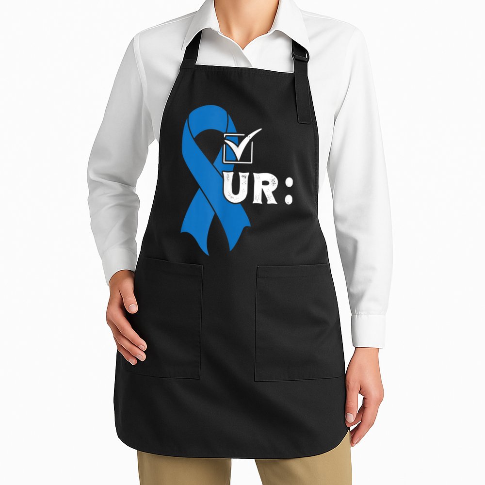 Check Your Colon Colonoscopies Colon Cancer Awareness Apron