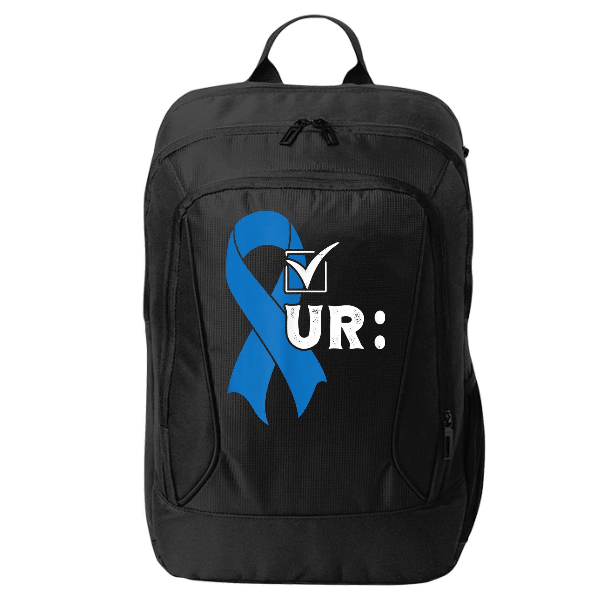 Check Your Colon Colonoscopies Colon Cancer Awareness City Backpack