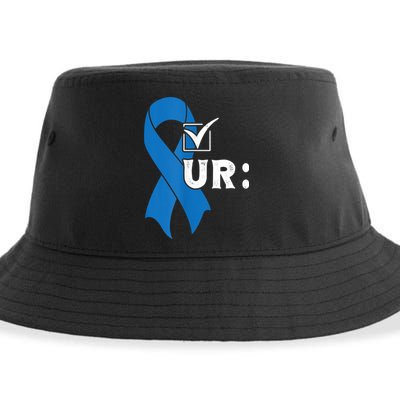 Check Your Colon Colonoscopies Colon Cancer Awareness Sustainable Bucket Hat