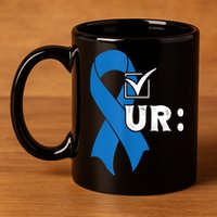 Check Your Colon Colonoscopies Colon Cancer Awareness 11oz C Handle Ceramic Mug