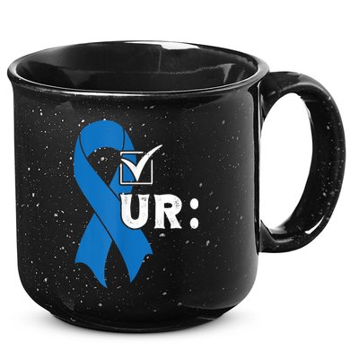 Check Your Colon Colonoscopies Colon Cancer Awareness 15oz Campfire Ceramic Mug