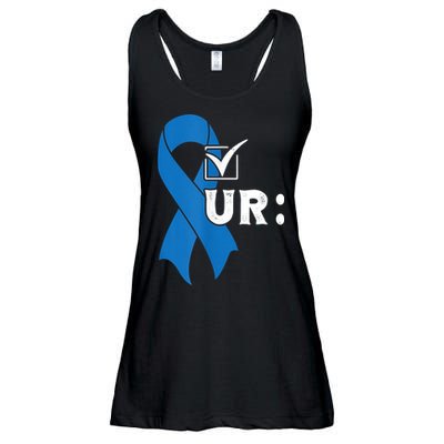Check Your Colon Colonoscopies Colon Cancer Awareness Ladies Essential Flowy Tank