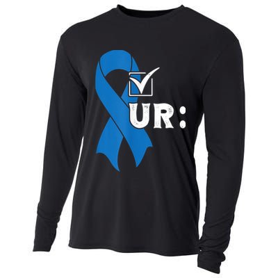 Check Your Colon Colonoscopies Colon Cancer Awareness Cooling Performance Long Sleeve Crew