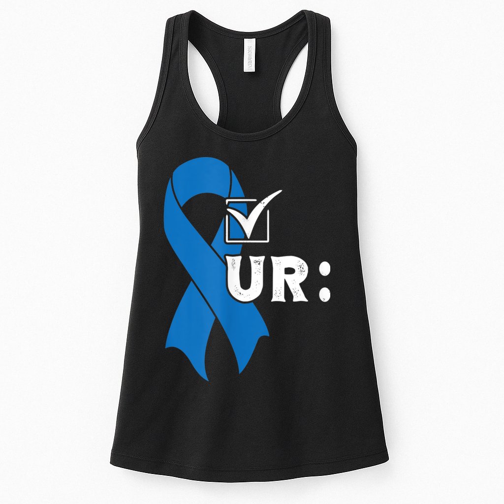 Check Your Colon Colonoscopies Colon Cancer Awareness Womens Tank Top