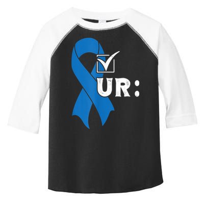 Check Your Colon Colonoscopies Colon Cancer Awareness Toddler Fine Jersey T-Shirt