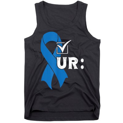 Check Your Colon Colonoscopies Colon Cancer Awareness Tank Top