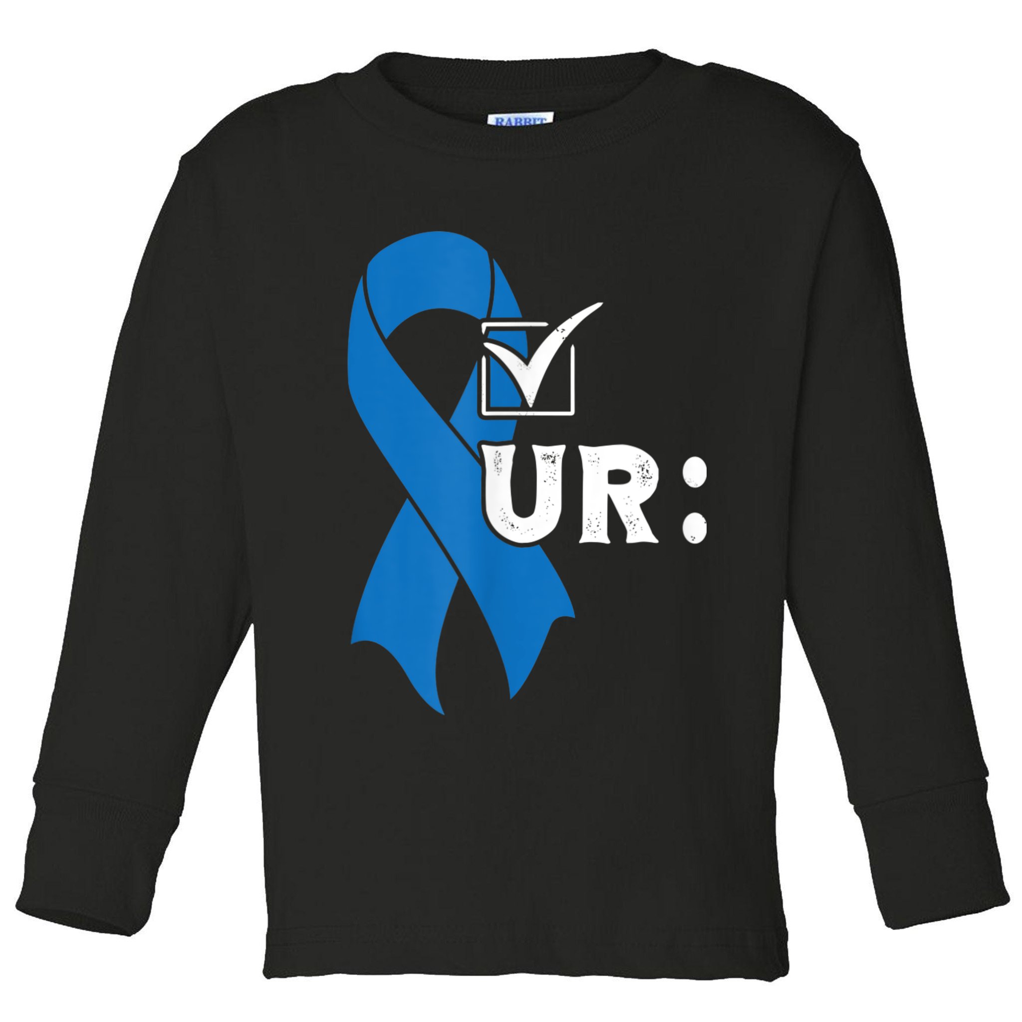 Check Your Colon Colonoscopies Colon Cancer Awareness Toddler Long Sleeve Shirt