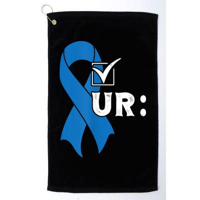 Check Your Colon Colonoscopies Colon Cancer Awareness Golf Towel