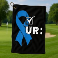 Check Your Colon Colonoscopies Colon Cancer Awareness Golf Towel
