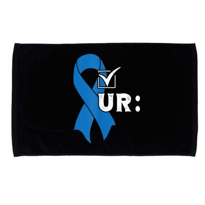 Check Your Colon Colonoscopies Colon Cancer Awareness Microfiber Hand Towel