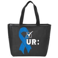 Check Your Colon Colonoscopies Colon Cancer Awareness Zip Tote Bag