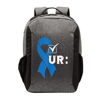 Check Your Colon Colonoscopies Colon Cancer Awareness Vector Backpack