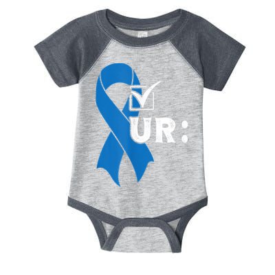 Check Your Colon Colonoscopies Colon Cancer Awareness Infant Baby Jersey Bodysuit