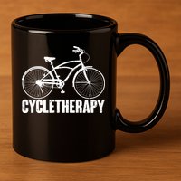 Cycletherapy Bicycle Fan 11oz C Handle Ceramic Mug