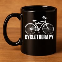 Cycletherapy Bicycle Fan 11oz C Handle Ceramic Mug