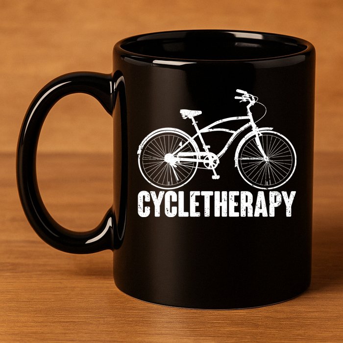 Cycletherapy Bicycle Fan 11oz C Handle Ceramic Mug