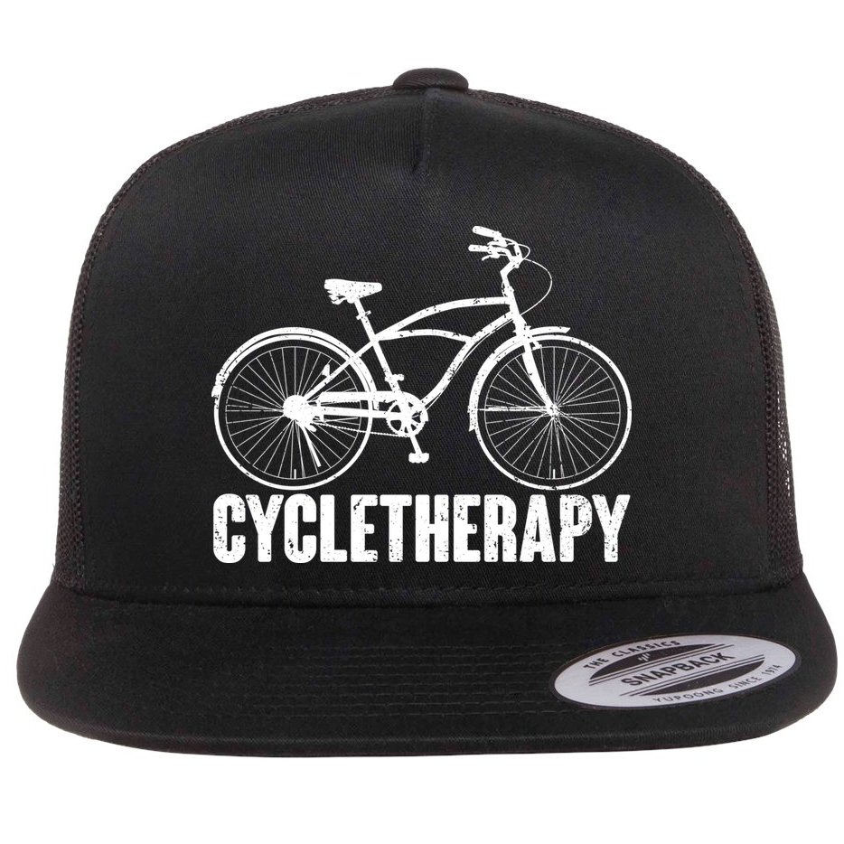 Cycletherapy Bicycle Fan Flat Bill Trucker Hat