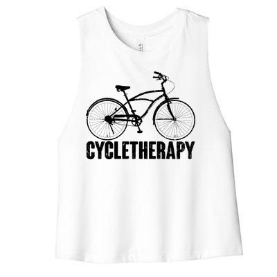 Cycletherapy Bicycle Fan Women's Racerback Cropped Tank