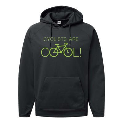 Cyclists Are COOL! Performance Fleece Hoodie