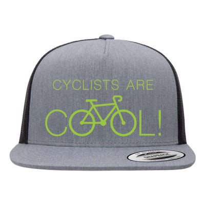 Cyclists Are COOL! Flat Bill Trucker Hat