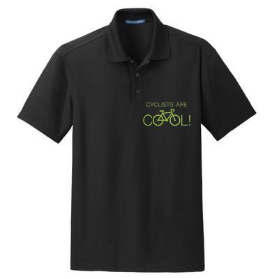 Cyclists Are COOL! Dry Zone Grid Polo