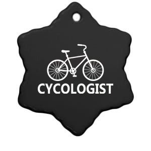 Cycologist Cycling Bicycle Ceramic Star Ornament