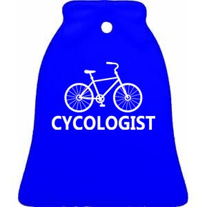 Cycologist Cycling Bicycle Ceramic Bell Ornament