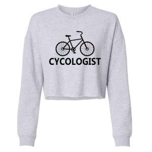 Cycologist Cycling Bicycle Cropped Pullover Crew