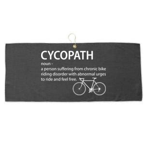 Cycopath Bike Rider Large Microfiber Waffle Golf Towel