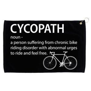 Cycopath Bike Rider Grommeted Golf Towel