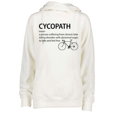 Cycopath Bike Rider Womens Funnel Neck Pullover Hood