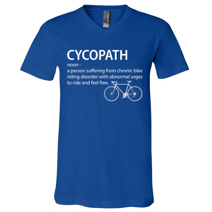 Cycopath Bike Rider V-Neck T-Shirt