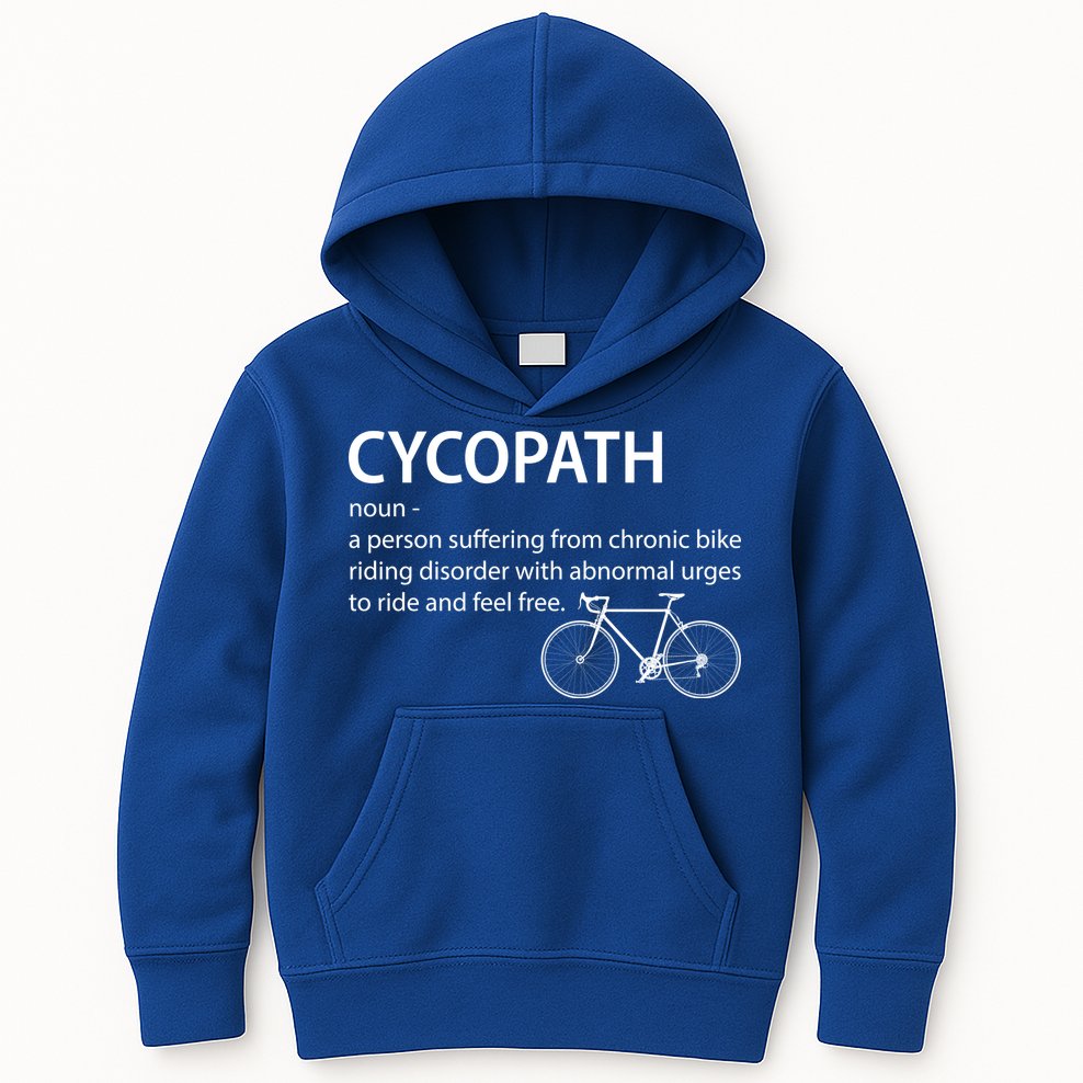 Cycopath Bike Rider Kids Hoodie