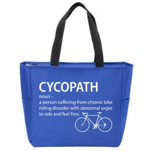 Cycopath Bike Rider Zip Tote Bag