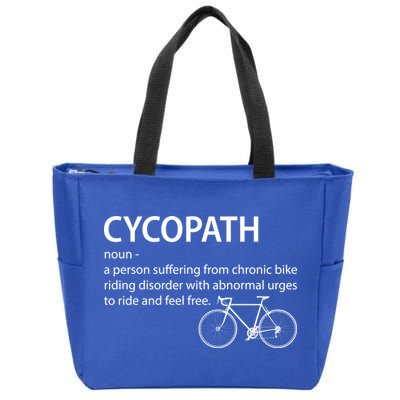 Cycopath Bike Rider Zip Tote Bag