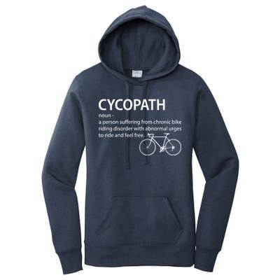 Cycopath Bike Rider Women's Pullover Hoodie