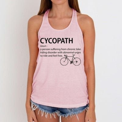 Cycopath Bike Rider Women's Knotted Racerback Tank